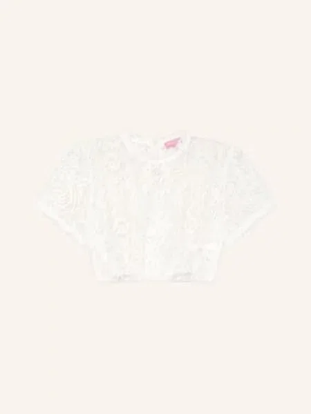 Krüger Bluzka Dirndl Z Koronki weiss biała