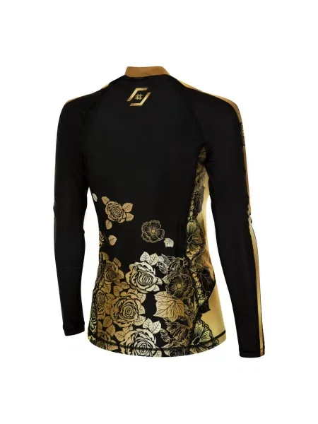 Koszulka Sportowa Rashguard MMA EXTREME HOBBY ROSE czarna