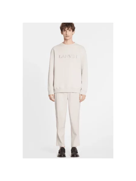Bluza Lanvin z logo beżowa