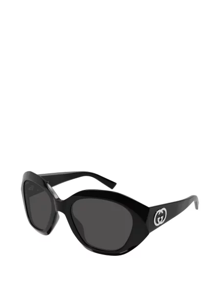 Ochelari de soare Gucci Eyewear cu imprimeu geometric negru
