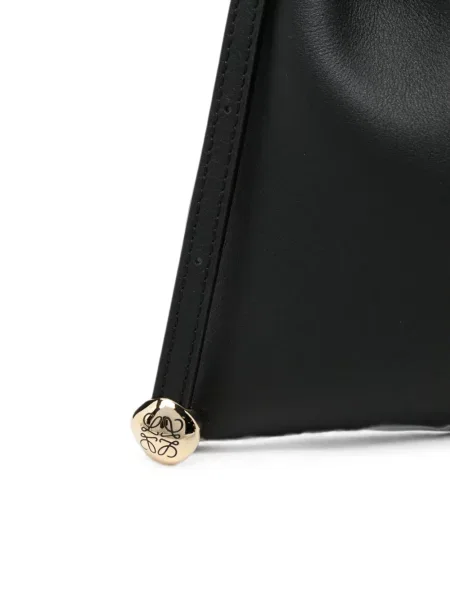 Кожена чанта за през рамо Loewe черно