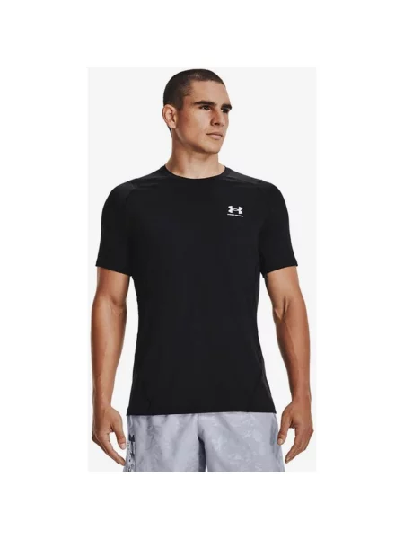 T-shirt Under Armour HeatGear Fitted z krótkim rękawem S czarny