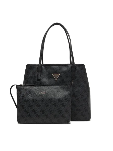 Guess Дамска чанта Victtoria Сив черно