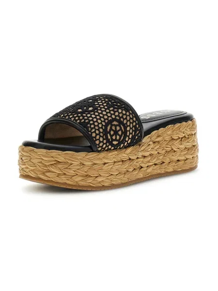 GUESS Pantofle BINATA písková černá