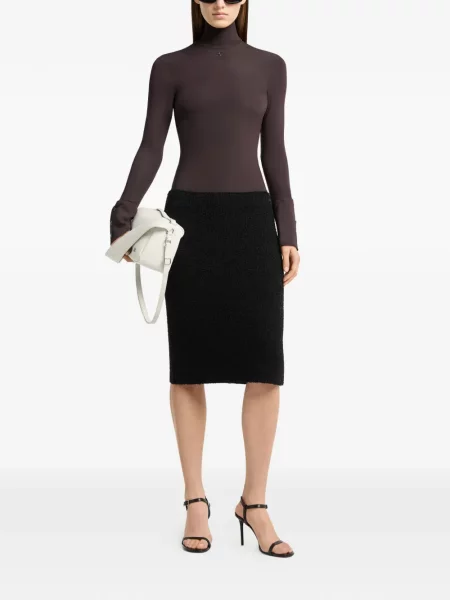 Fustă midi Courreges negru