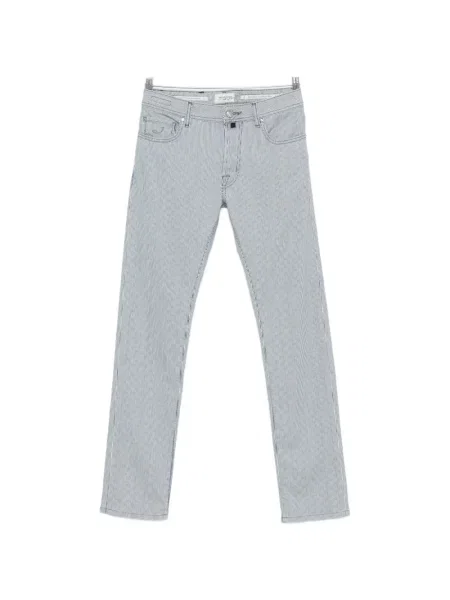 Pruhované džíny Jacob Cohen hnědé