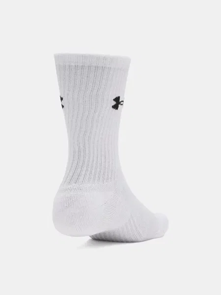 Skarpety Under Armour Performance Cotton szary czarny 3 pary S biały