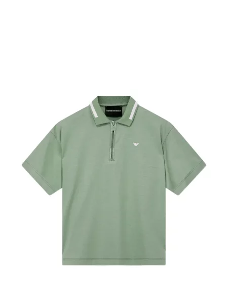 Koszulka polo dziecięca Emporio Armani zielona