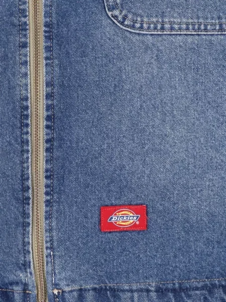 Manšestrová s límcem džínová bunda Dickies modrá