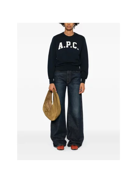 Bluza A.p.c. z nadrukiem niebieska