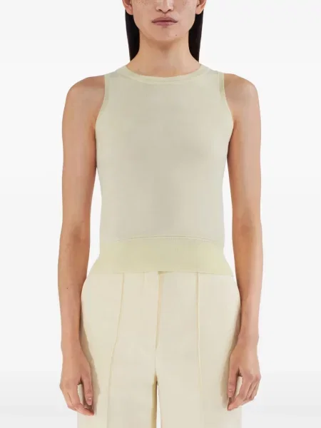 Top Adam Lippes tricotate galben