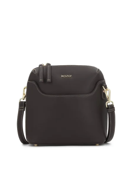 Kazar Ročna torbica temno rjava