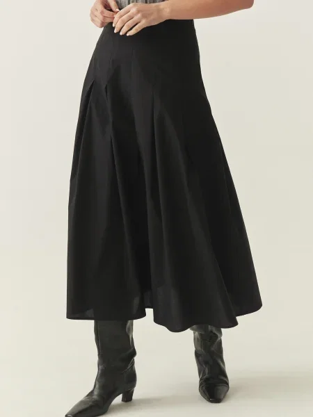 TATUUM Fustă PLANOKA' negru