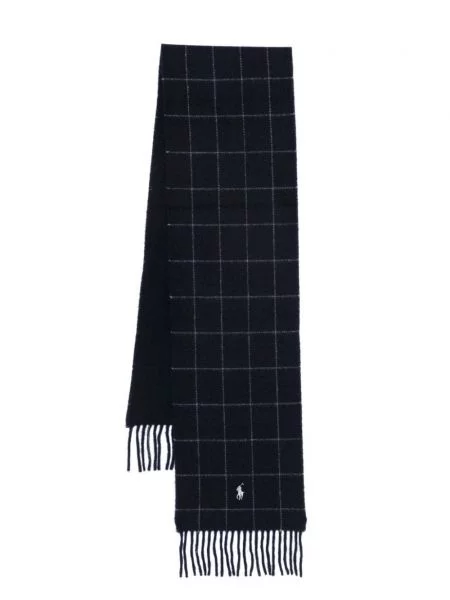 Raštuotas pledas šalikas Polo Ralph Lauren ruda