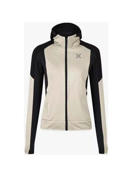 Kurtka z kapturem Montura Stretch Color 2 Maglia beżowy XS czarny