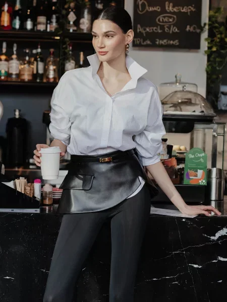 Корсетный ремень Jadone Fashion с ремешками черный