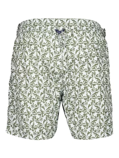 Slip de baie Fedeli cu model floral cu imagine verde