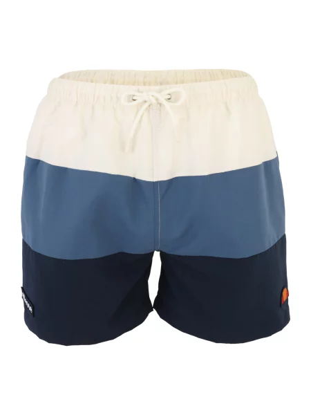 ELLESSE Kratke kopalne hlače Cielo safir / temno modra / off-bela bela
