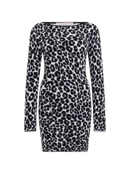 Lung rochie mini Philosophy Di Lorenzo Serafini cu imagine alb