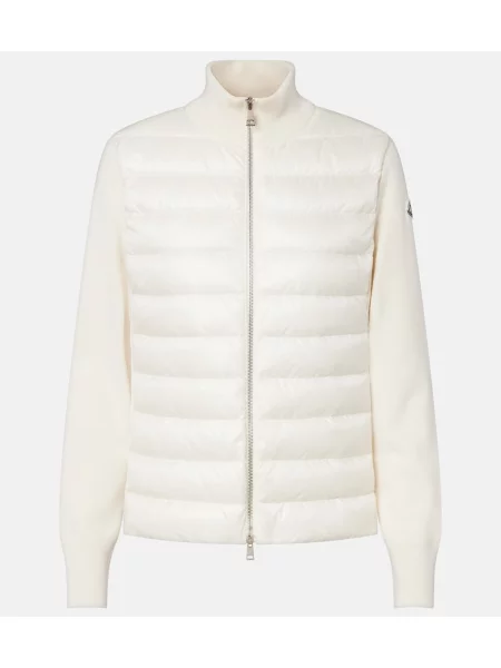 Cardigan Moncler de lână alb