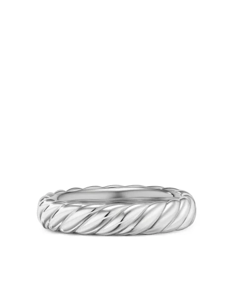 Inel David Yurman alb
