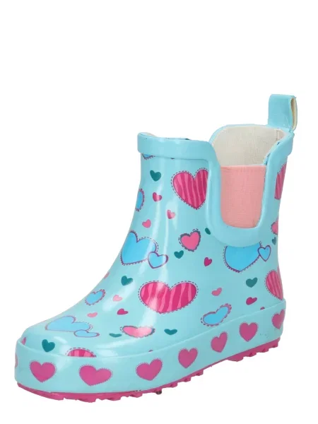 BECK Cizme de cauciuc Sweethearts deschis / verde petrol / roz pitaya / roz închis albastru
