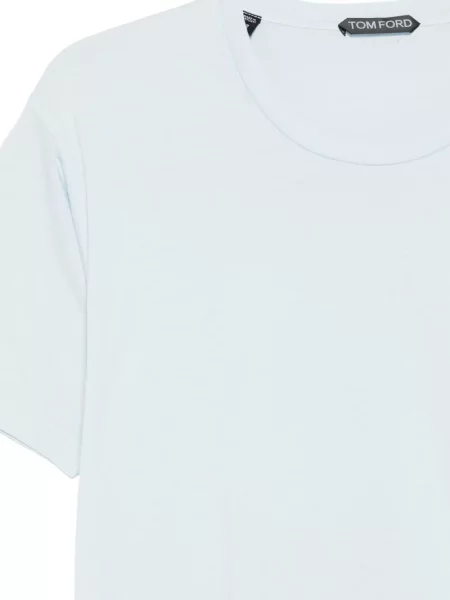 Tricou Tom Ford cu decolteu rotund albastru