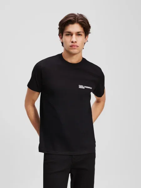 KARL LAGERFELD JEANS Tricou / alb negru