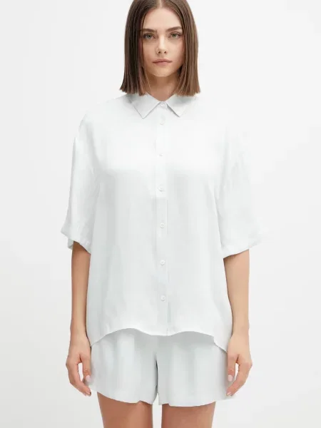 Anine Bing COCO SHIRT SPRING MINT cămașă din lyocell de damă mentă