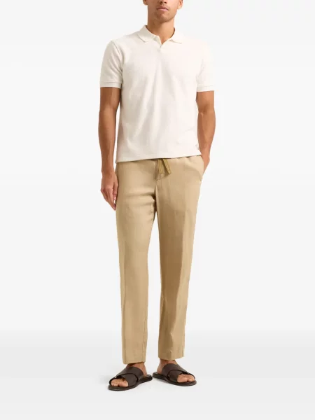 Tricou polo Orlebar Brown scurt maro