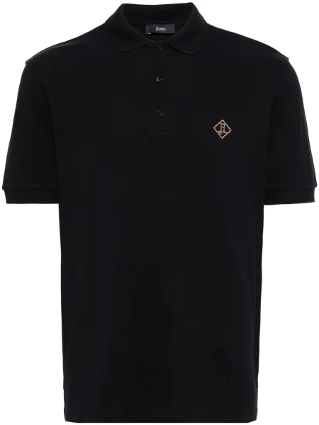 Polo Herno cu broderie albastru