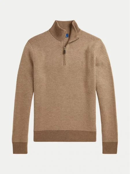 Вълнен пуловер Polo Ralph Lauren мъжки с ниско поло зелено