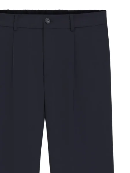 Pantaloni Boss plisate albastru