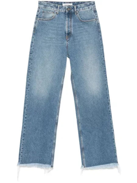 Blugi Alessandra Rich cu talie joasă albastru