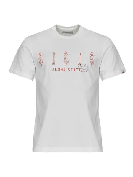 Srajca Replay s kratkimi rokavi bela