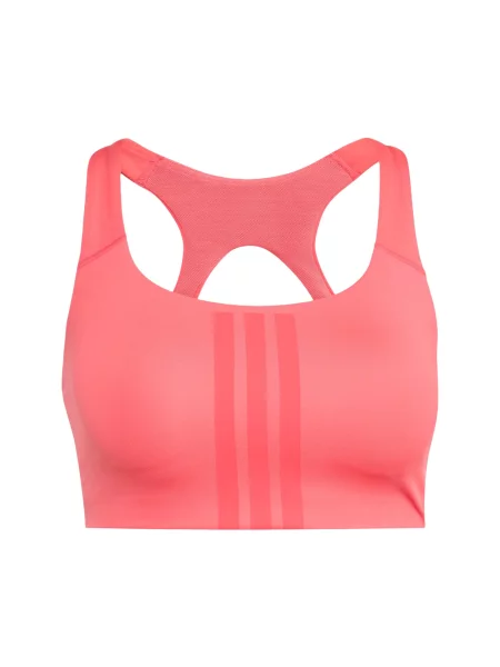ADIDAS PERFORMANCE Sutien sport Optime zmeură roz