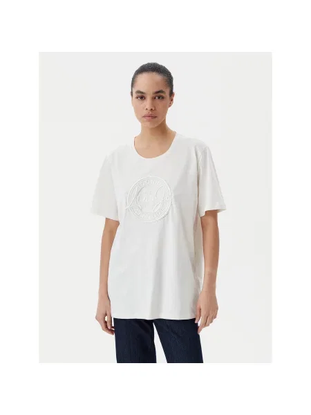 Liu Jo Sport Футболка Écru Regular Fit