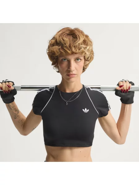Tričko adidas Originals Sport Superstar Bra černé