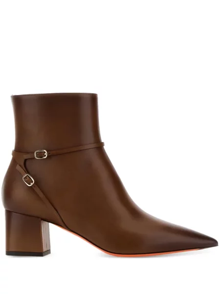 Botine Santoni din piele maro