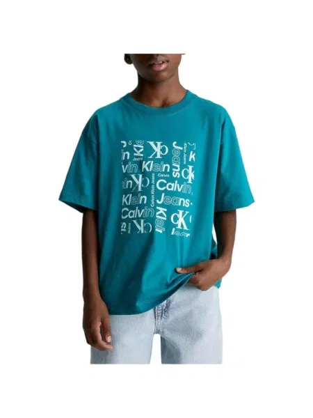 Tricou copii Calvin Klein Jeans albastru