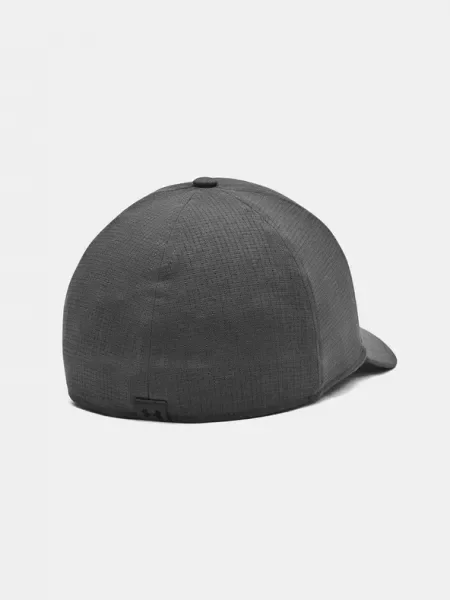 Шапка с козирка Under Armour Iso Chill Armourvent зелено с изчистен дизайн сиво