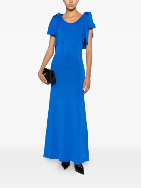 Rochie maxi By Malene Birger cu funde albastru