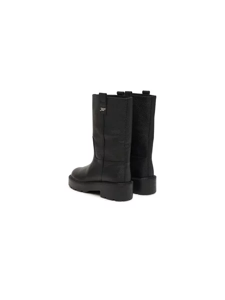 Tommy Jeans Csizma Tjw Tubular Mid Boots fekete