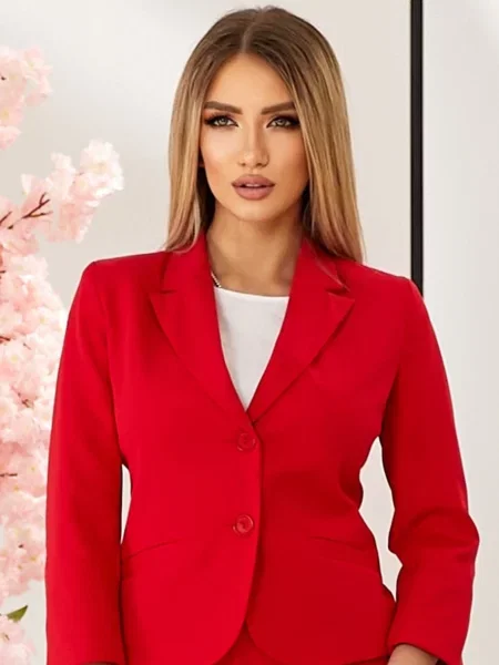 Жакет LadyLike бавовна/поліестер червоний