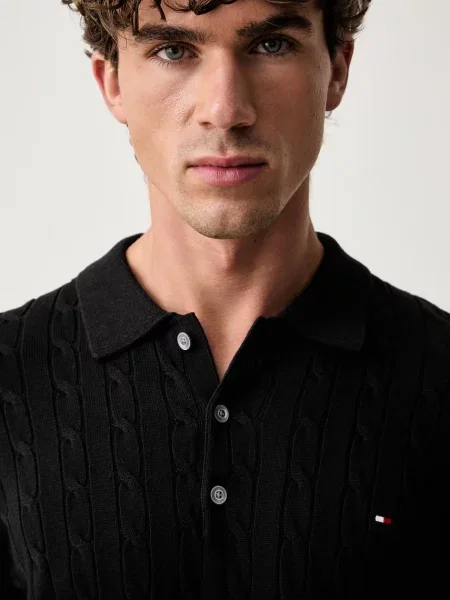 Tommy Hilfiger пуловер мъжки от черно