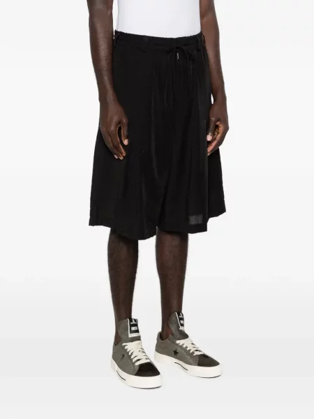 Плисирани шнур за пристягане шорти Y-3 черно