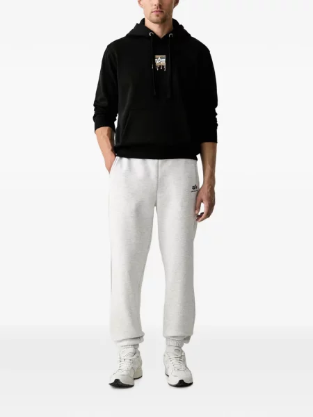 Hanorac cu glugă Alpha Industries cu imagine cu cordon negru