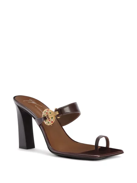 Chiloți tanga Giuseppe Zanotti din piele maro