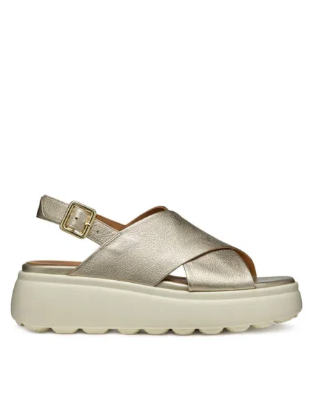 Сандали Geox на платформе бежово