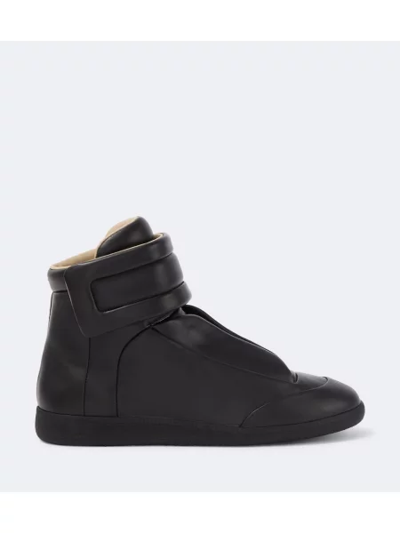 Sneakerși Maison Margiela din piele negru